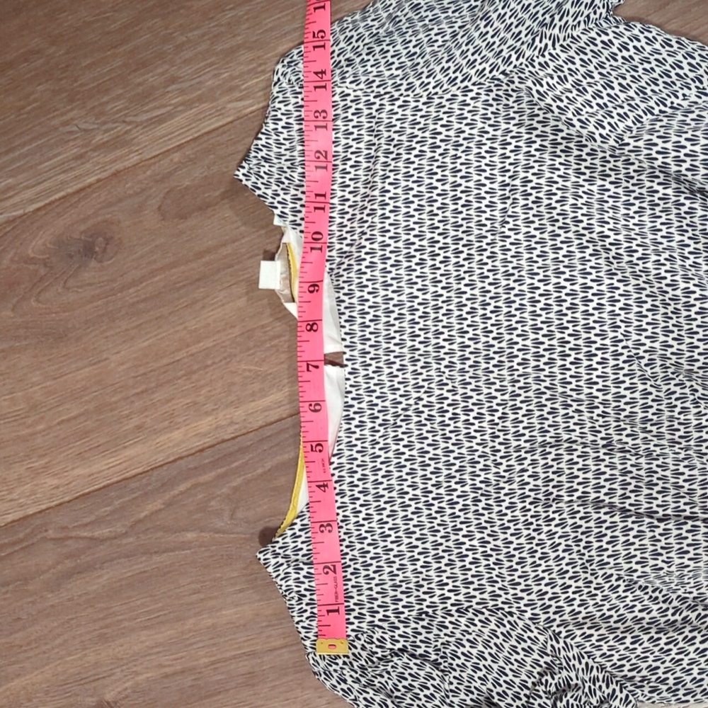 BODEN | lightweight, lined dress, black, white and yellow, faux wrap skirt, 4 - Picture 5 of 9